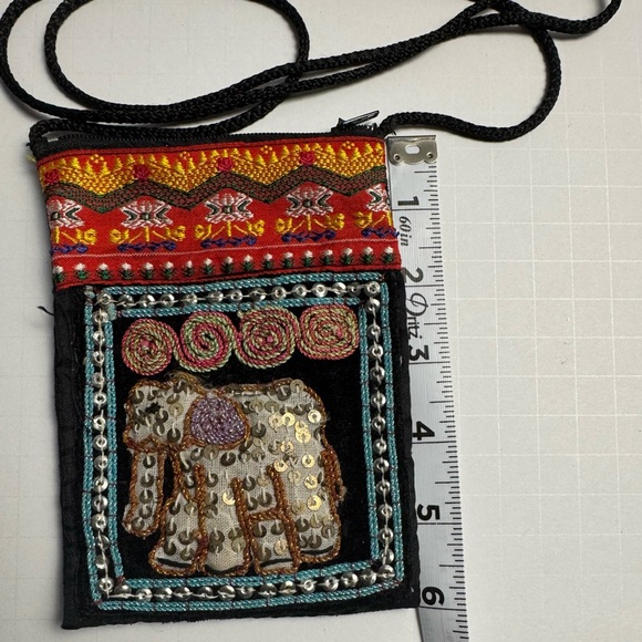 Made In Thailand Crossbody Wallet Zipper Coin Pouch With Zipper - Picture 3 of 6